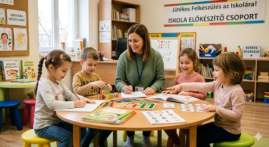 Csoportos iskola előkészítő foglalkozás 